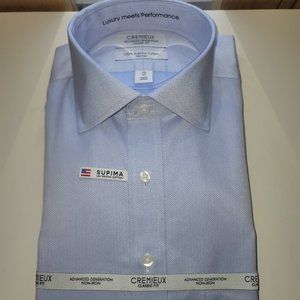 CREMIEUX LONG SLEEVE CLASSIC FIT SHIRT NEW WITH TAGS BLUE